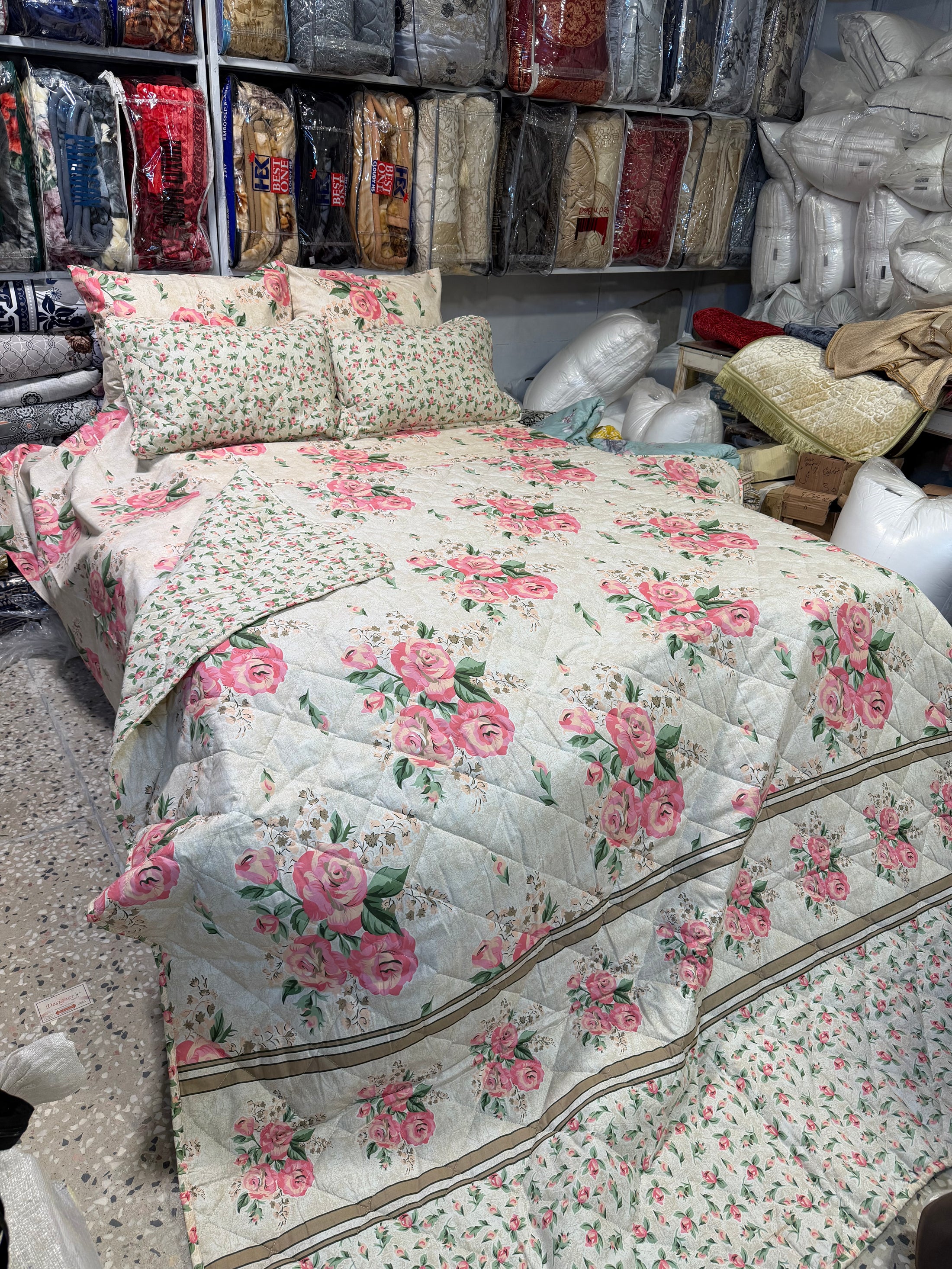 6 Piece Pure Cotton Comforter Set – Soft, Stylish & Premium Quality